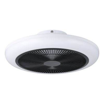 Weiße moderne Deckenventilator Kunststoff, Henny, 5,2W, warm- bis kaltweiß einstellbare LED, mit Fernbedienung