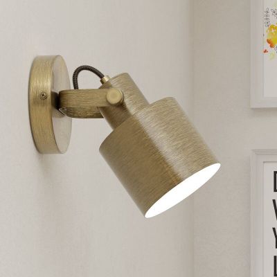 Goldene industrielle Wandstrahler Aluminium, Kwinten