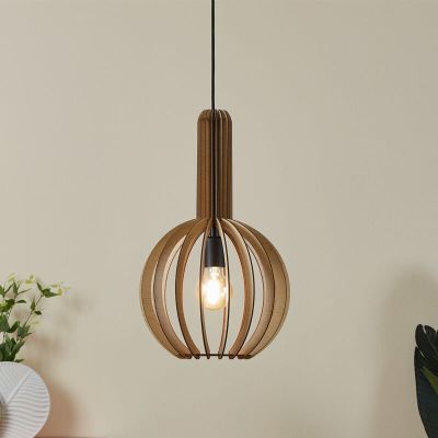 Holz Pendelleuchte Braun, Kenney