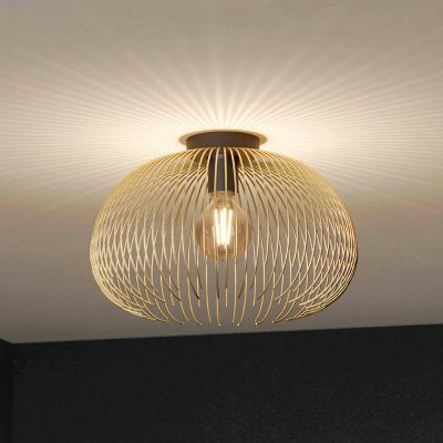 Goldene industrielle Deckenleuchte Aluminium, Keimpe