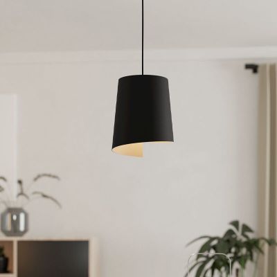 Schwarze landhaus Pendelleuchte Aluminium, Vincenzo