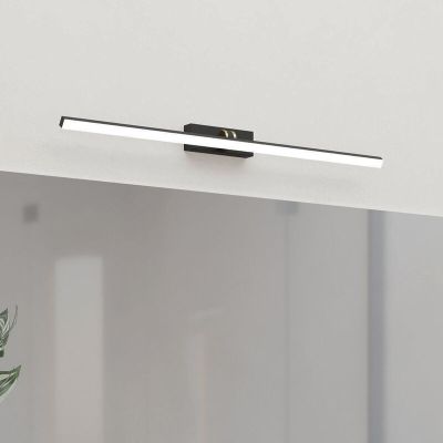 Schwarze Spiegelbeleuchtung Kunststoff, Keisha, 5W, warm- bis kaltweiß einstellbare LED, IP44