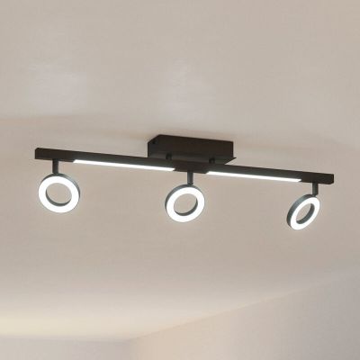 Schwarze moderne Deckenstrahler Aluminium, Madelinde, 3,2W, 3000K LED