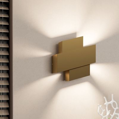 Goldene design Wandleuchte Aluminium, Kylie