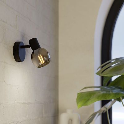 Kupfer moderne Wandstrahler Glas, Castellazo
