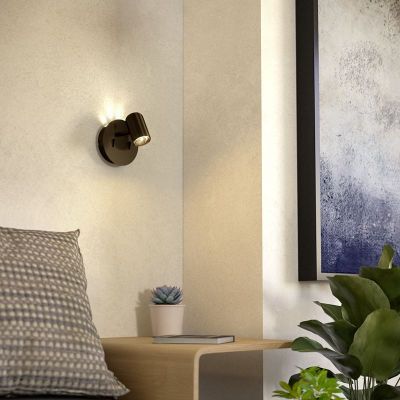 Bronze moderne Wandstrahler Stahl, Montemurro, 3,7W, 3000K LED, mit Schalter