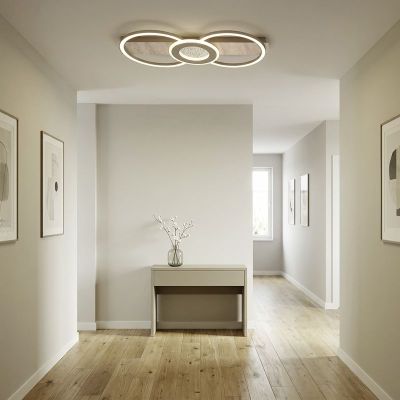 Beige moderne Deckenleuchte Kunststoff, Meliciano, 27W, 2700K LED