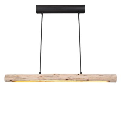 Holz Pendelleuchte Braun, Abbas, 15W, 3000K LED