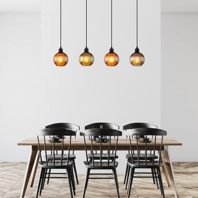 Mehrfarbige retro Pendelleuchte Glas, Zoubida