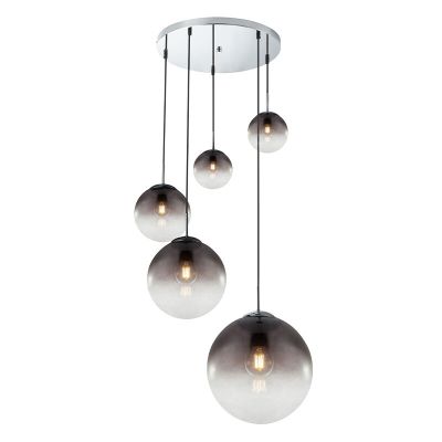 Chrom design Pendelleuchte Glas, Novia