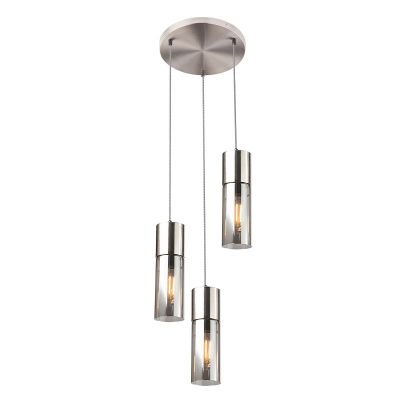 Nickel design Pendelleuchte Glas, Xena