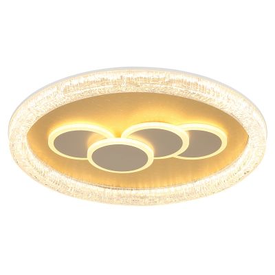 Goldene design Deckenlampe Acryl, Lynsey, 40W, 3000K LED