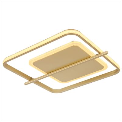 Goldene design Deckenlampe Aluminium, Reinald, 36W, 3000K LED