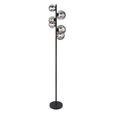 Schwarze design Stehlampe Glas, Melinda, mit Schalter