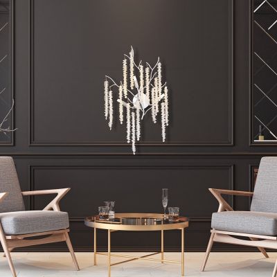 Chrom design Wandleuchte Aluminium, Lanah