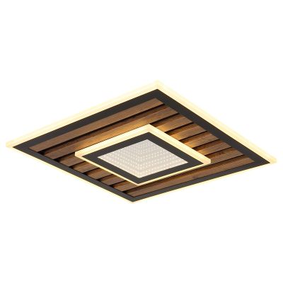 Schwarze design Deckenleuchte Metall, Wietze, 24W, 3000K LED