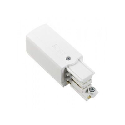 Weiße Anschlussdose, Erde links