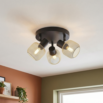 Industrielle Deckenstrahler Grau, Emado