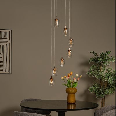 Transparente Pendelleuchte Modern, Berliane, 4W, 2700K LED
