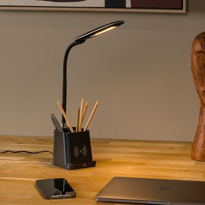 Schwarze Schreibtischlampe Modern, Penny, 4,7W, 3000K LED, mit Schalter