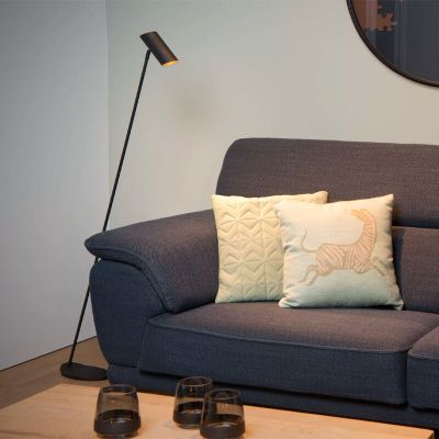 Anthrazit Stehlampe Modern, Hester, mit Schalter