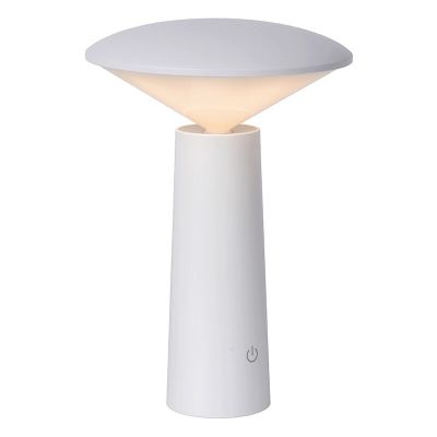 Weiße Außen Tischleuchte Modern, Jive, 4W, warm- bis kaltweiß einstellbare LED, IP44, mit Schalter