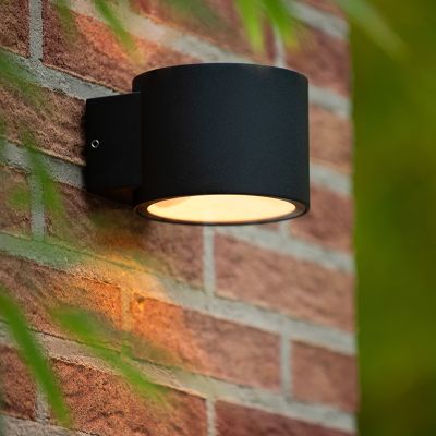 Schwarze Up down Wandleuchte Modern, Oxford, IP54