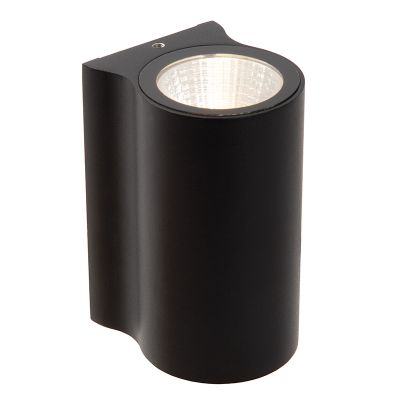 Schwarze Außenleuchte Modern, Akra, 6W, 3000K LED, IP54