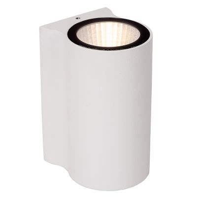 Weiße Außenleuchte Modern, Akra, 6W, 3000K LED, IP54