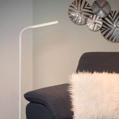 Weiße Leselampe Stehlampe Modern, Gilly, 5W, 2700K LED, mit Schalter