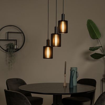 Schwarze Pendelleuchte Modern, Lambres