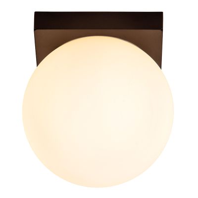 Schwarze Badezimmer Deckenleuchte Modern, Tassa, 12W, 3000K LED