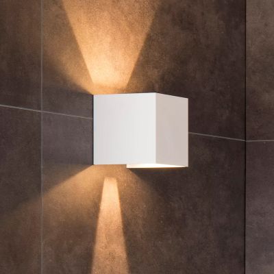Weiße Up down Wandleuchte Modern, Axi, 6W, 2700K LED, IP54