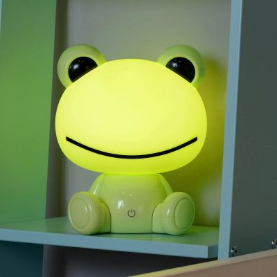 Grüne Kinderzimmer Tischleuchte, Dodo Frosch, 3W, 4000K LED