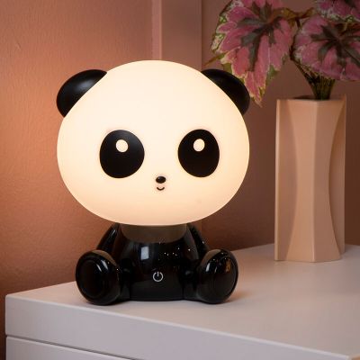 Schwarze Kinderzimmer Tischleuchte, Dodo Panda, 3W, 4000K LED
