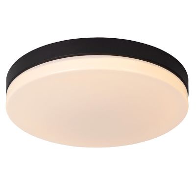 Schwarze Badezimmer Deckenleuchte Kunststoff, Biskit, 36W, 2700K LED, IP44