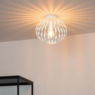Weiße Deckenlampe Vintage, Manuela