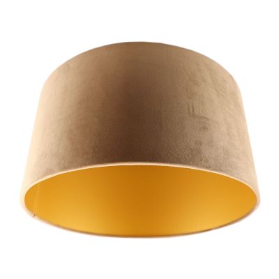 Taupe Lampenschirm Melanie, Stoff, modern
