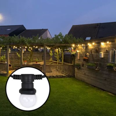 50m Lichterkette mit 100 dimmbaren transparenten Lampen
