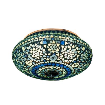 Blaue Mosaik Deckenlampe Orientalisch, Mimoun