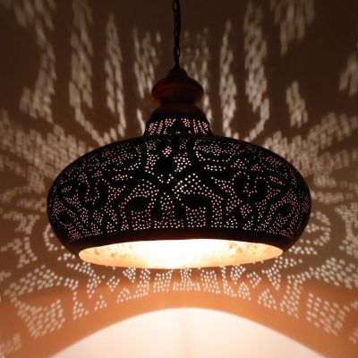 Schwarze Pendelleuchte Orientalisch, Zina