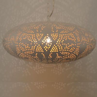 Weiße Pendelleuchte Orientalisch, Zina