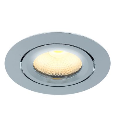 Chrom Einbaustrahler Aluminium, Wimke, 5W, 3000K LED, IP44