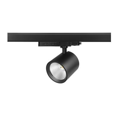 Schwarze 3 phase Schienen Lampe Aluminium, Jeska, 10W/20W/30W, White Switch LED