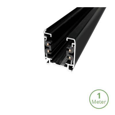 3-Phasen-Schiene, 1 Meter, schwarz, Pro