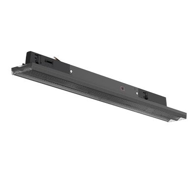 Schwarze 3-Phasen-Schienenleuchte Tora, 12 W/16 W/20 W/24 W, weißer Schalter, 60 cm, Pro