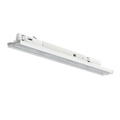 Weiße 3-Phasen-Schienenleuchte Tora, 12 W/16 W/20 W/24 W, weißer Schalter, 60 cm, Pro