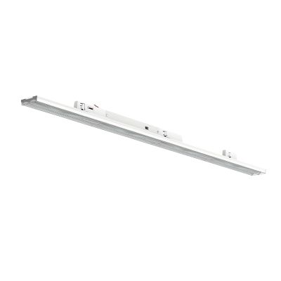 Weiße 3-Phasen-Schienenleuchte Tora, 27 W/32 W/37 W/42 W, weißer Schalter, 120 cm, Pro