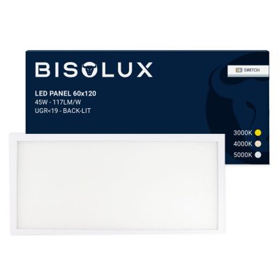 LED Panel 120x60 - 100 lm/W - UGR<21 - Einstellbares Weiß - Back-lit