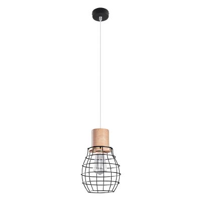Holz Pendelleuchte Braun, Gerbrich